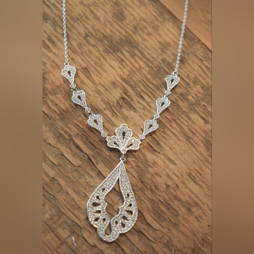 Silver Crystal Necklace